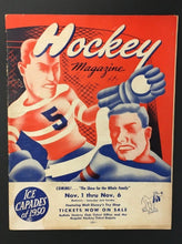 Load image into Gallery viewer, 1949 Buffalo Auditorium Exhibition Game Program Montreal Canadiens vs Bisons