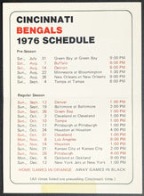 Load image into Gallery viewer, 1976 Cincinnati Bengals Pocket Schedule + Tickets Order Form + Envelope NFL
