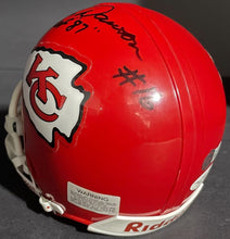 Load image into Gallery viewer, Len Dawson Kansas City Chiefs Autographed NFL Riddell Mini-Helmet Signed JSA
