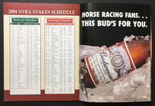 Load image into Gallery viewer, 2004 Belmont Stakes Program Autographed Smarty Jones Jockey Stewart Elliott