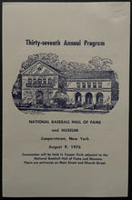 Load image into Gallery viewer, 1976 MLB Baseball Hall of Fame Induction Program + Game Ticket + Scorecard HOF