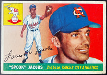 Load image into Gallery viewer, 1955 Topps Baseball #61 Spook Jacobs Kansas City Athletics Vintage MLB Card