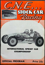 Load image into Gallery viewer, 1960 Toronto CNE Stock Car Racing Program Historic 3 NASCAR HOFers Canada Race