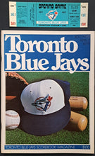 Load image into Gallery viewer, 1977 Toronto Blue Jays Inaugural Game Program + Unused Full Ticket MLB Baseball