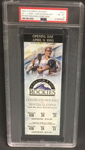 Load image into Gallery viewer, 1993 Colorado Rockies Ticket 1st Game Inaugural Season vs Montreal Expos PSA 8