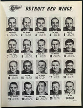 Load image into Gallery viewer, 1966 Detroit Olympia Historic NHL Hockey Program + Ticket Howe's 1500th Game