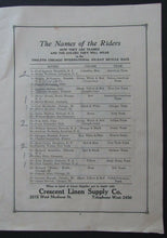 Load image into Gallery viewer, 1925 Chicago Coliseum Twelfth 6 Day Bike Race Program Fred & Willie Spencer