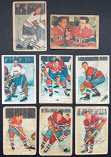 Load image into Gallery viewer, 1953-54 Parkhurst Hockey Cards Full Set Low Grade NHL Beliveau Worsley RC KSA 1