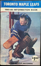 Load image into Gallery viewer, 1965-66 Toronto Maple Leafs Media Guide Autographed Signed x4 Ullman Bathgate +