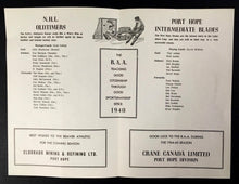 Load image into Gallery viewer, 1964 Peter Campbell Memorial Rink NHL Oldtimers vs Port Hope Hockey Program