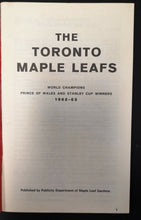 Load image into Gallery viewer, 1963-64 Toronto Maple Leafs Vintage NHL Hockey Media Guide Information Book