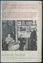 Load image into Gallery viewer, 1975 John Diefenbaker Signed Memoir Crusading Years Autographed Canadian PM LOA