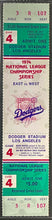 Load image into Gallery viewer, 1974 NLCS Full Ticket Game 4 Series Clincher Dodgers Stadium icert NM-MT 8 Rare
