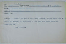 Load image into Gallery viewer, 1977 NHL Hockey Ted Irvine Press Photo - NY Rangers Player of The Year Award