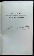 Load image into Gallery viewer, 1976 Signed John Diefenbaker HC Copy Memoir One Canada 1956-1962 Autographed LOA