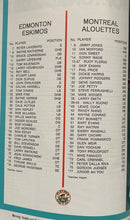 Load image into Gallery viewer, 1975 Grey Cup Game Program + Ticket Stub Edmonton Eskimos Football Vintage CFL