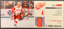 Load image into Gallery viewer, Mark Howe Detroit Red Wings Signed Little Caesars NHL Hockey Promo Autographed