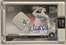 Load image into Gallery viewer, 2020 Topps Now World Series Walker Buehler Auto Base Relic #459A Dodgers 62/99