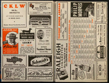 Load image into Gallery viewer, 1941 Briggs Stadium MLB Baseball Program Detroit Tigers vs New York Yankees