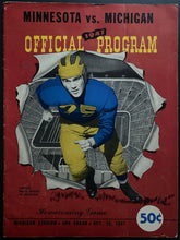 Load image into Gallery viewer, 1947 NCAA Football University of Michigan Wolverines Program Homecoming Game