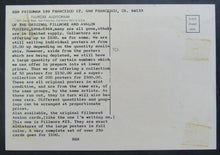 Load image into Gallery viewer, Jefferson Airplane + Grateful Dead Original Handbill Postcard The Filmore VTG