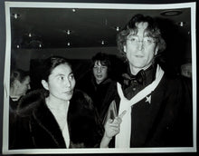 Load image into Gallery viewer, 1977 John Lennon + Yoko Ono Original Type 1 Photograph Former Beatle Music LOA