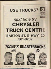Load image into Gallery viewer, 1971 Exhibition Stadium Yearbook Program Toronto @ Hamilton Theismann Rookie