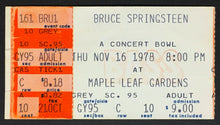 Load image into Gallery viewer, 1978 Bruce Springsteen Maple Leaf Gardens Concert Ticket + Original Photo