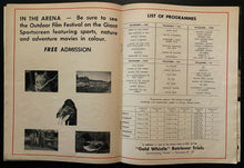 Load image into Gallery viewer, 1967 Canadian National Sportsmen Show Program Toronto Exhibition Park Vintage