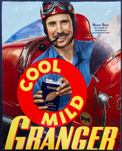 Load image into Gallery viewer, Granger Tobacco Rare Cardboard Ad Celebrity Endorser Mauri Rose Race Car Driver