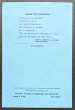 Load image into Gallery viewer, 1964 Sports Celebrity Dinner Autographed Program Signed x4 Syl Apps NHL JSA