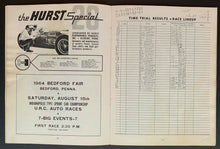 Load image into Gallery viewer, 1964 Indy Racing Program Signed Lloyd Rugby 150 Mile USAC Trenton Speedway