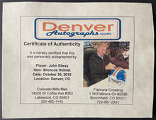 Load image into Gallery viewer, John Elway Signed Hand Painted Full Size NFL Football Broncos Helmet 1/1 Beckett
