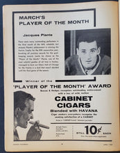 Load image into Gallery viewer, 1960 Hockey Pictorial Magazine Montreal Canadiens Jean Beliveau Front Cover NHL