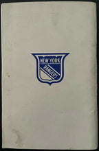 Load image into Gallery viewer, 1953-54 New York Rangers NHL Hockey Blue Book Media Guide Rookie Johnny Bower