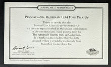 Load image into Gallery viewer, 1954 Pennsylvania Rail Road Ford F110 Truck Die Cast Metal Matchbox Collectibles
