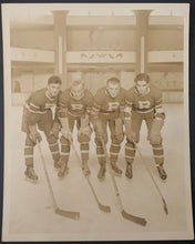 Load image into Gallery viewer, 1938 Type 1 Sepia Photo New York Rovers Players Murdo Mackay Hockey EHL Rangers