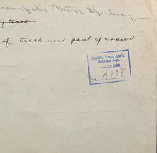 Load image into Gallery viewer, 1912 Indianapolis 500 Very Rare Photo 2nd Year In Existence Finish Of Race