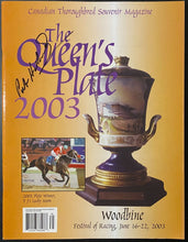 Load image into Gallery viewer, 2004 Queens Plate Horse Racing Program Signed Patrick Husbands Autographed