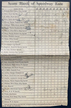 Load image into Gallery viewer, 1939 Indy 500 Program + Lap Scoresheet + Race Summary Wilbur Shaw Indianapolis