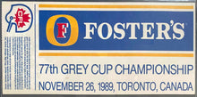Load image into Gallery viewer, 1989 CFL Grey Cup Ticket SkyDome Saskatchewan vs Hamilton icert Authenticated