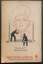 Load image into Gallery viewer, 1940/1941 NHL Hockey Guide Sweet Caporal Cigarettes Promotional Program Vintage