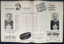 Load image into Gallery viewer, 1967 Maple Leaf Gardens Terry Sawchuk 99th Shutout Game Program Armstrong Howe