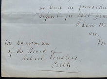 Load image into Gallery viewer, 1853 Egerton Ryerson Hand Written Signed Letter Upper Canada Autographed Vintage