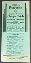 Load image into Gallery viewer, 1932 Canadian Women's Summer Olympics Trials Track & Field Program Hamilton