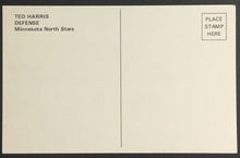 Load image into Gallery viewer, 1970's Ted Harris Minnesota North Stars Autographed RPPC Postcard Vtg Hockey