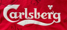 Load image into Gallery viewer, 2004-05 Premier League Liverpool Team Signed Autographed Soccer Jersey LOA
