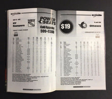 Load image into Gallery viewer, 1999 New York Rangers vs Ottawa Senators NHL Program Wayne Gretzky 2nd Last