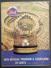 Load image into Gallery viewer, 1970 Baseball Program + Scorecard New York Mets vs Houston Astros MLB Baseball