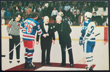 Load image into Gallery viewer, 1979 Vintage Maple Leaf Gardens Postcard Season Opener Leafs vs Rangers NHL